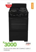 Univa 3 Plate Compact BLK Stove U305-1/U305B 21-474