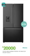 Hisense 575L NETT BLK SS French Door Fridge H760FSB-WD 20-581