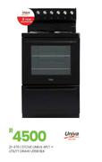 Univa 4 PLT + Utility Draw U116B BLK Stove 21-476