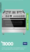 Ferre 4 Gas Burner 2 Elec PLT + Elec Oven 90 x 60 S/Steel Stove F9S42E3.FDIDTLC.I 21-525