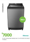 Hisense 16Kg T/L Titanium W/Machine WT5T1625DT/WTX1602T 22-301