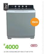 Defy 15Kg MET T/T W/Machine DTT151 22-295