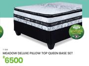 Restonic Meadow Deluxe Pillow Top Queen Base Set 7-384