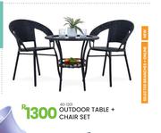 Outdooe Table + Chair Set 40-1201