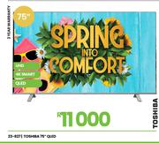 Toshiba 75" QLED UHD 4K Smart Television 23-827