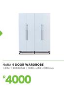 Nara 4 Door Bedroom Wardrobe 1600 x 450 x 2100mm 1-284