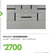 Brandy Bedroom Headboard 1610 x 2605mm 8-486