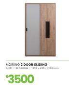 Moreno 2 Door Bedroom Sliding Wardrobe 1235 x 450 x 2160mm 1-281