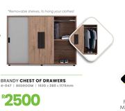 Brandy Bedroom Chest Of Drawers 1630 x 380 x 1175mm 4-047