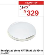 Naterial Braai Pizza Stone Dia 33cm