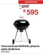 Naterial Phoenix Alpha Dia 58.5cm Charcoal Braai