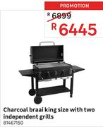 Charcoal Braai King Size With Two Independent Grills