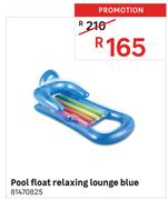 Pool Float Relaxing Lounge Blue 81470825