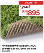 Naterial 100% Polyethylene Artificial Lawn H36mm 1m x 5m 81401336