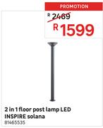 Inspire Solana LED 2 In 1 Floor Post Lamp 81465535