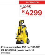 Karcher K4 Power Control 130 Bar 1800W Pressure Washer 81469870