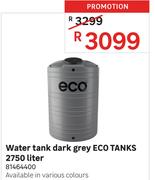 Eco Tanks Dark Grey Water Tank 81464400-2750L
