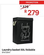 Laundry Basket Foldable 50L 81473041