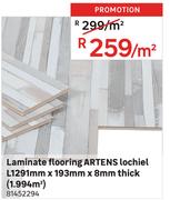 Artens Laminate Flooring Iochiel L1291mm x 193mm x 8mm Thick (1.994 Sqm) 81452294-Per Sqm