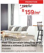 Floor Tile Porcelain Lakestone Beige 900mm x 450mm (2.03 Sqm/Box) 81466866-Per Sqm