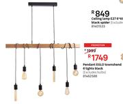 Eglo Pendant Townshend 6 Lights Black (Excludes Bublbs) 81462588
