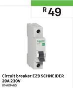Schneider Circuit Breaker EZ9 20A 230V 81469465 