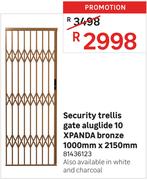 Xpanda Security Trellis Gate Aluglide 10 1000mm x 2150mm 81436123