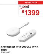 Chromcast With Google TV 4K Snow 81462060