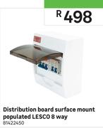 Lesco 8 Way Distribution Board (Surface Mount, Populated) 81422450