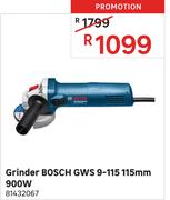Bosch GWS 9-115 115mm Grinder 900W 81432067