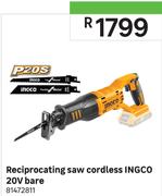 Ingco Reciprocating Saw Cordless 20V Bare 81472811