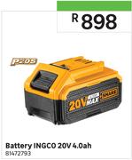 Ingco Battery 20V 4.0Ah 81472793