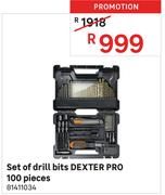 Dexter Set Of Drill Bits Pro 100 Pieces 81411034