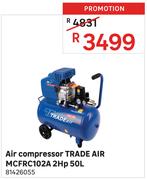 Tradeair MCFRC102A 2HP 50L Air Compressor 81426055