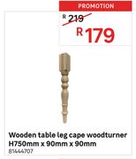 Wooden Table Leg Cape Woodturner 81411707-H750mm x 90mm x 90mm
