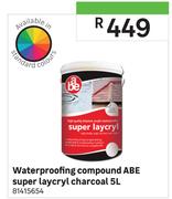 ABE Super Laycryl Charcoal Compound Waterproofing 81415654-5L