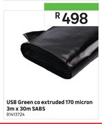 USB Green Co Extruded 170 Micron SABS 81413724-3m x 30m