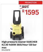 Karcher K2.36 1400W 360L/Hour 120 Bar High Pressure Cleaner