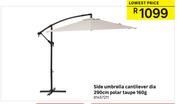 Side Umbrella Cantilever Dia 290cm Polar Taupe 160g