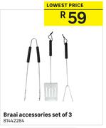 Braai Accessories Set Of 3