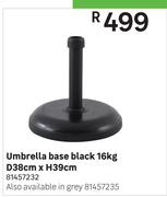 Umbrella Base Black 16Kg D38cm x H39cm