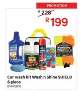 Shield 6 Piece Wash & Shine Car Wash Kit
