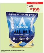 Astonish All In One x100 Dishwasher Tabs