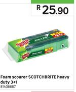 Scotch Brite Heavy Duty 3 + 1 Foam Scourer