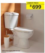 Toilet Close Couple White Ceramic