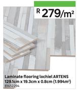 Artens Laminate Flooring Lochiel 129.1cm x 19.3cm x 0.8cm (1.994 Sqm)-Per Sqm