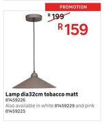 Lamp Dia 32cm Tobacco Matt