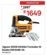 Dewalt Includes 10 Blades 500W Jigsaw DW349B-ZA