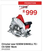 Einhell 1230W Circular Saw 16cm TC-CS 1200