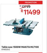 Makita 1500W Table Saw MLT100
